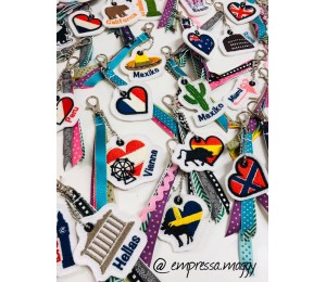 Stickserie - ITH Anhänger Reisen Länder Wahrzeichen